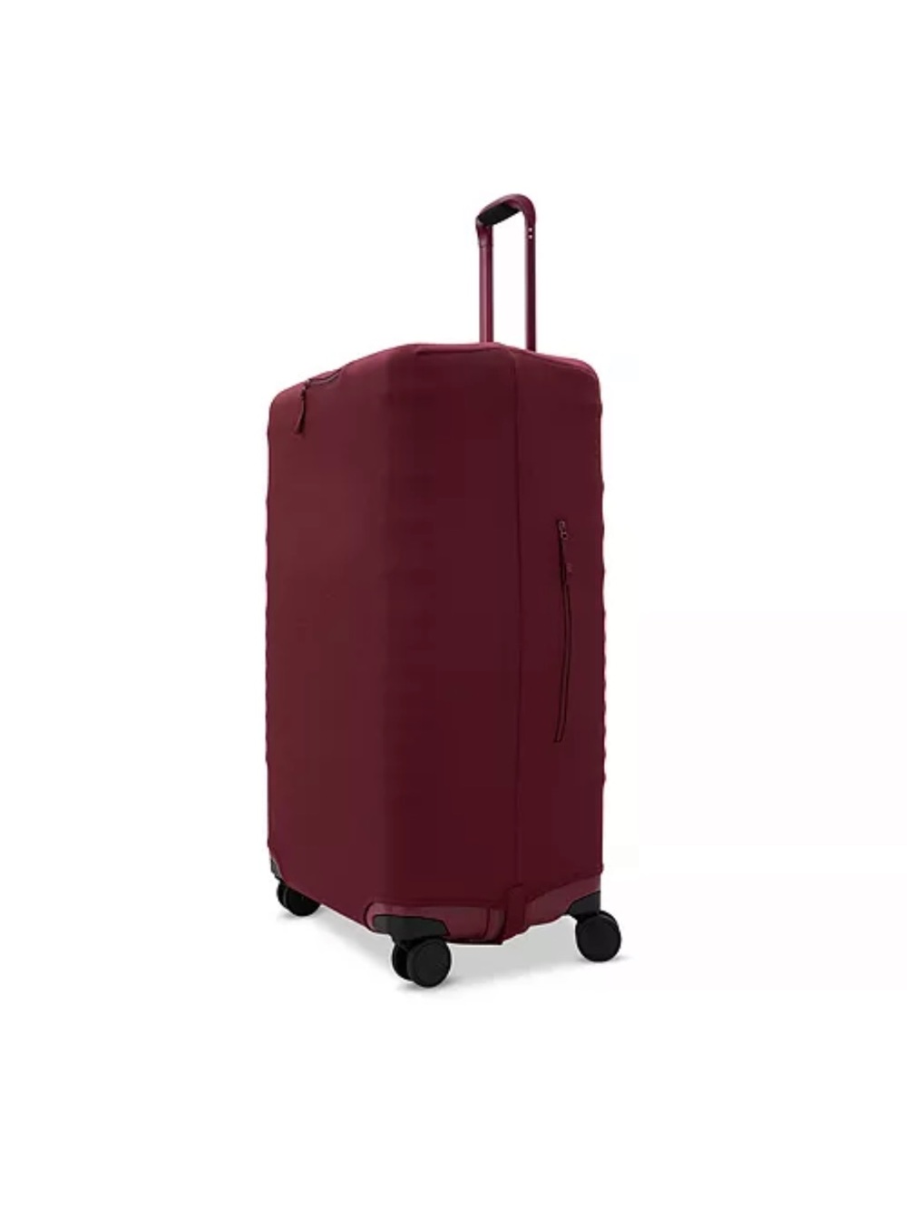 BÉIS The Large Check-in Roller Luggage Cover in Burgundy - Picture 3 of 6